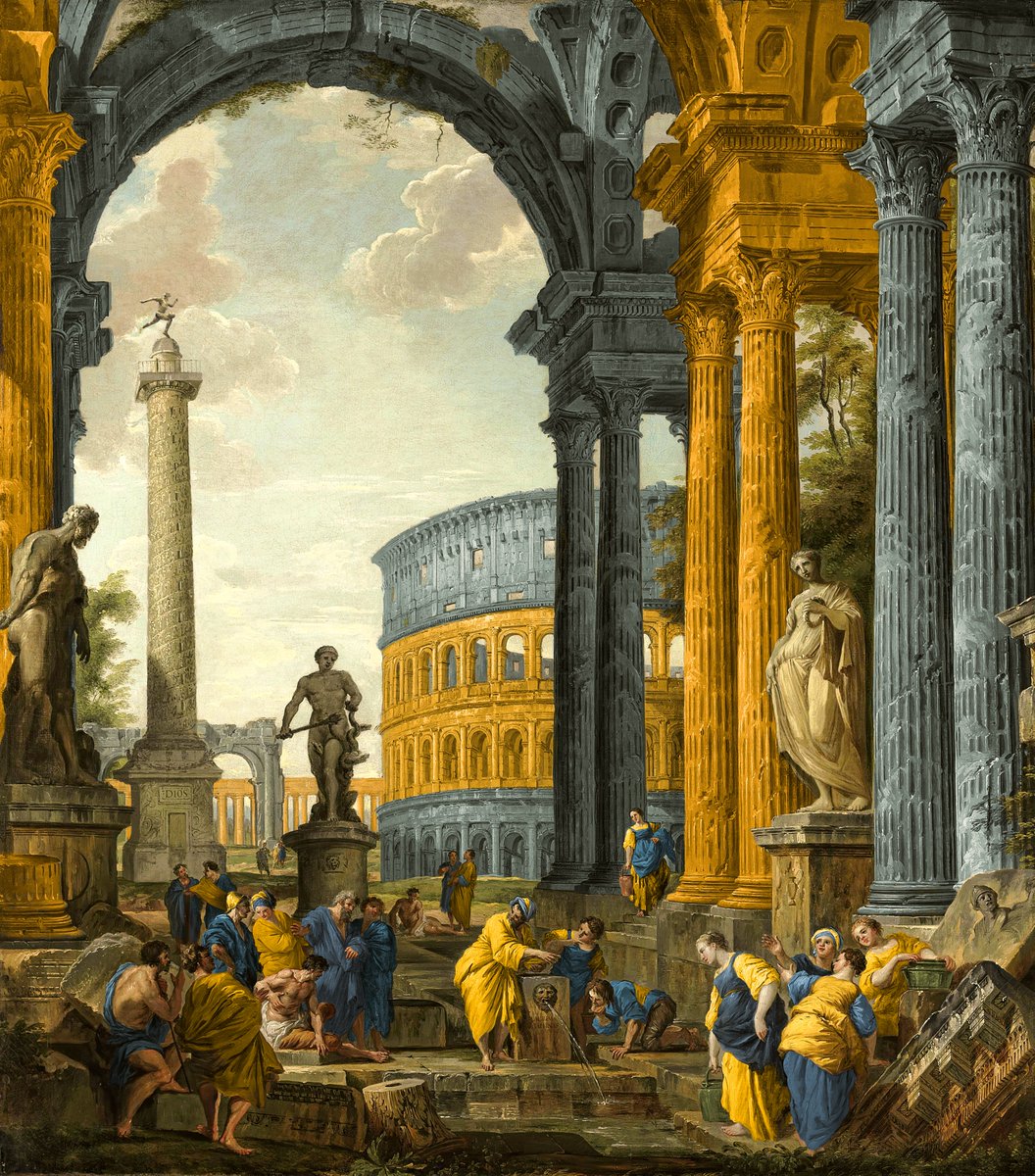 brunoacanfora's tweet photo. 🎨 Giovanni Paolo Panini, Capriccio Classico con Bombonera https://t.co/h7h8qET9Fn