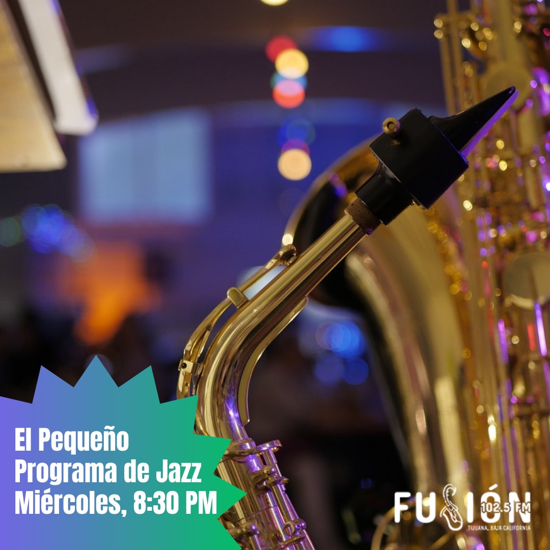 fusionimer's tweet photo. Todos los miércoles, @jazzportatil te lleva en un viaje en el que la historia y la música se unen; conduce @Erik_Montenegro.

Envía tus comentarios por WhatsApp 6643499945 📲
🕣 8:30 PM
📻 102.5 FM
📲 https://t.co/BrzQtc9OhN y App IMER https://t.co/Ev2IGsOQPy
