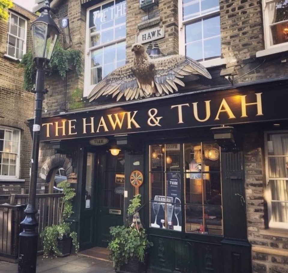 thennoww's tweet photo. This Hawk Tuah Irish Pub is about to be iconic https://t.co/Y95I75icvo