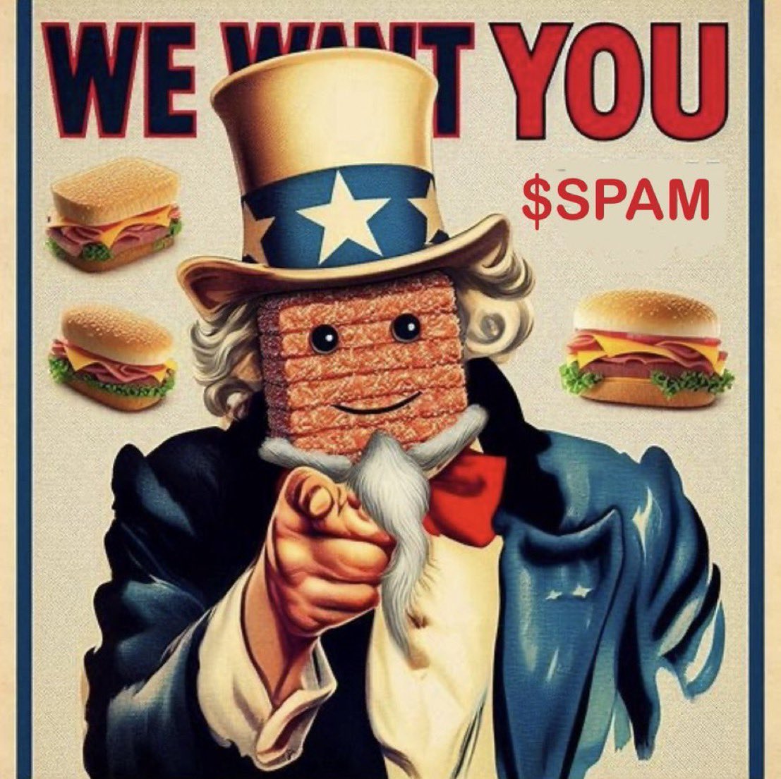 Recruiting new soldiers for the upcoming war against these NON-EATING spam FUDDERS

Join @Unclespambase

We want YOU to start eating SPAM 

Get those gains down under!!!!

CA
0x5E89E030ef399539DC6C754B9cC6e2EDeb8EbEE0