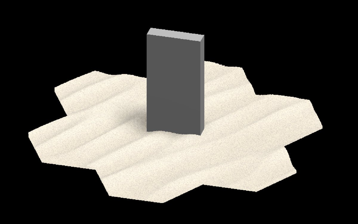 blandprix's tweet photo. @Acerola_t and now, the one nobody has been waiting for: volumetric sand.
Downgraded to PS1 graphics so I can go wild in the fragments, and I kinda like it here. https://t.co/naCmqAsnNK