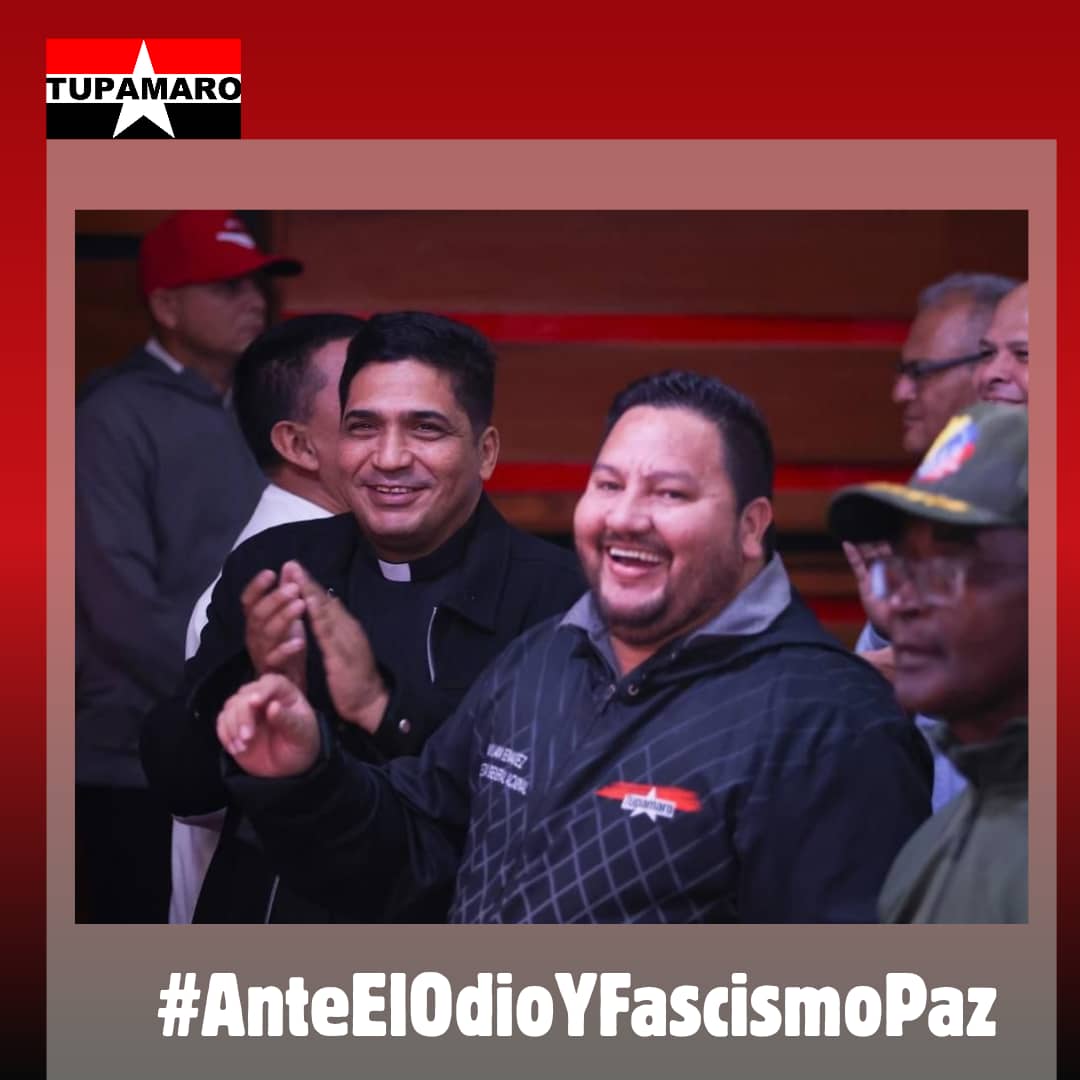 🔴⚫ Las fuerzas Revolucionarias y Religiosas nos unimos en la justicia social, en la lucha contra el odio y el fascismo que la derecha y el imperialismo pretenden imponer en la Paz de nuestro Pueblo 🇻🇪
#AnteElOdioYFascismoPaz
<a href="/NicolasMaduro/">Nicolás Maduro</a>
<a href="/dcabellor/">Diosdado Cabello R</a>
<a href="/ConElMazoDando/">Con el Mazo Dando</a>