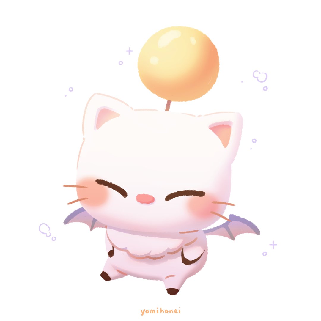 I'm currently addicted to #FFXIV 
here's a moogle fanart to show my love💛