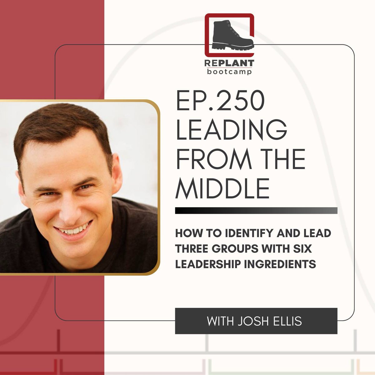 Pastor, God has called you to lead each &amp; every one of the sheep in your flock, but not exactly in the same way. Josh Ellis helps us identify the three groups we will find ourselves leading and six ingredients of leadership to help us lead them well.  replantbootcamp.com/podcast/ep250/