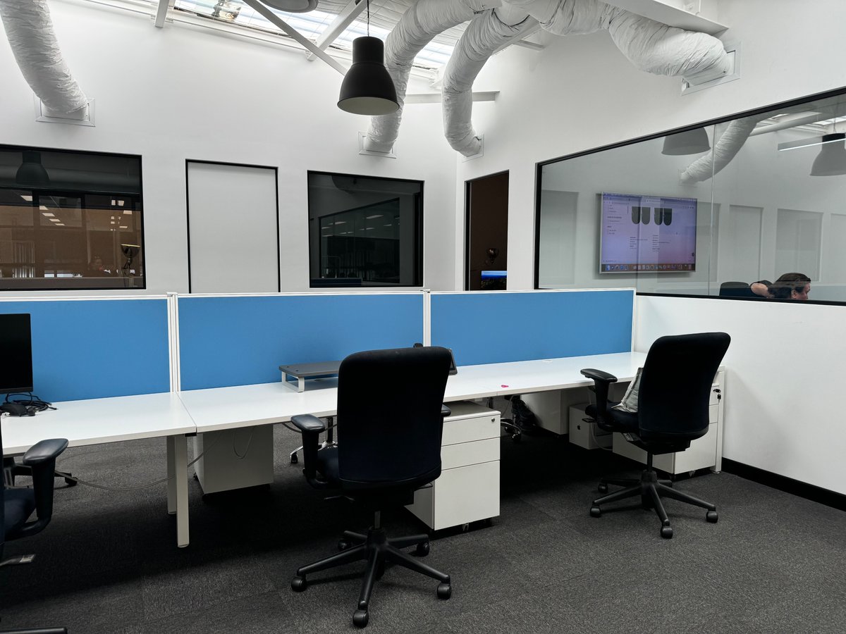 damn_good_prod's tweet photo. Need a new space? Hot desk at our place. Sunny, open space, WiFi and electricity included in monthly rent. 
Message me for details and a tour. https://t.co/qwikgoNR04