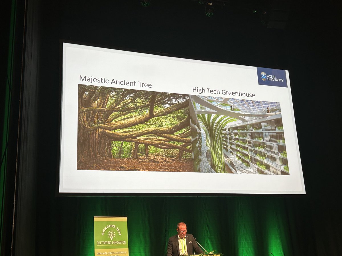 Many thanks 🙏🏼 Prof Shane Hearn for reminding us that First Nations’ holistic ways of knowing and being  are not only beneficial but necessary for innovations in #HPE #MedEd. Majestic tree- a reminder of interconnectedness and holism as key conditions for innovations to thrive.