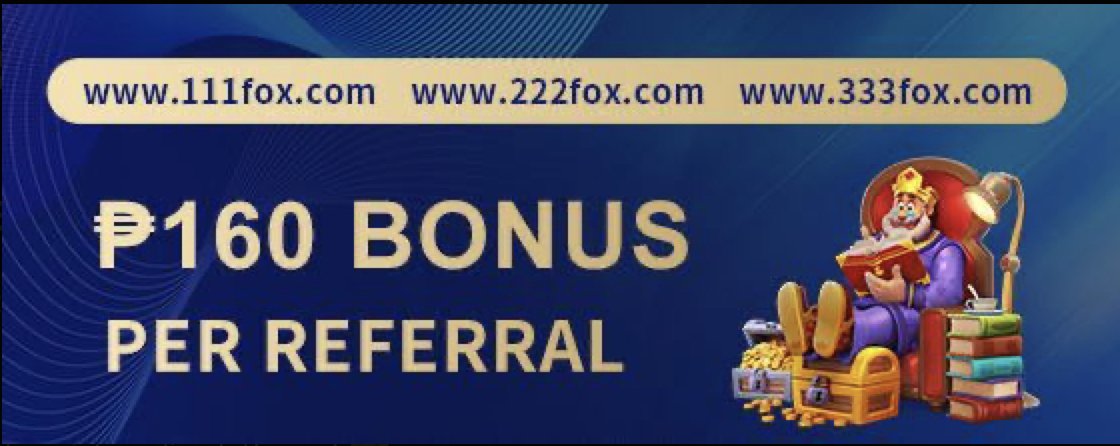 FoxGame_VIP's tweet image. 🎁 Unlock Rewards! Refer your Friends to FoxGame and Get ₱160 per Invite! 💵
📣 Share your unique referral code. Post it on different social media platforms! 🤝

OFFICIAL FOX GAME LINKS:
➡️ 001fox.com

#FoxGame #onlinecasino #games