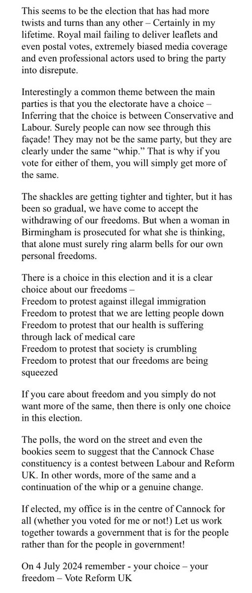 pallenreformuk's tweet photo. A final word from myself. https://t.co/XAgKNSdv70