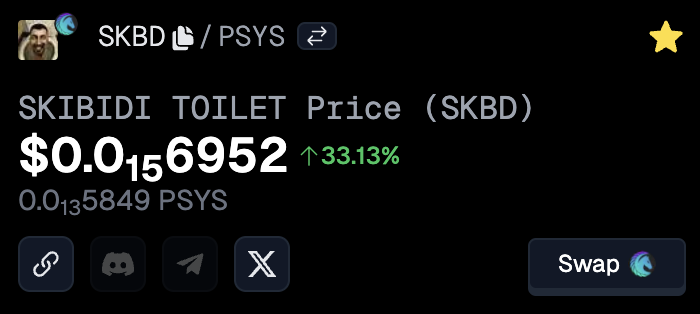 syskibidi's tweet image. $SKBD GOES BRRRRR 🚀🚀🚀🚀

🔥🔥🔥🔥🔥

trade NOW on app.pegasys.fi/#/swap?outputC…