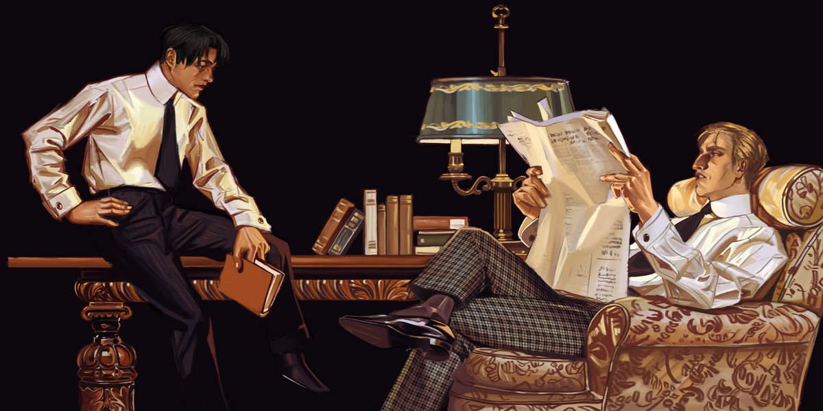 _krosey's tweet photo. Introducing the piece that ruined my life for 4 months #leyendecker #Aot #eruri https://t.co/sI1yNjiNjZ