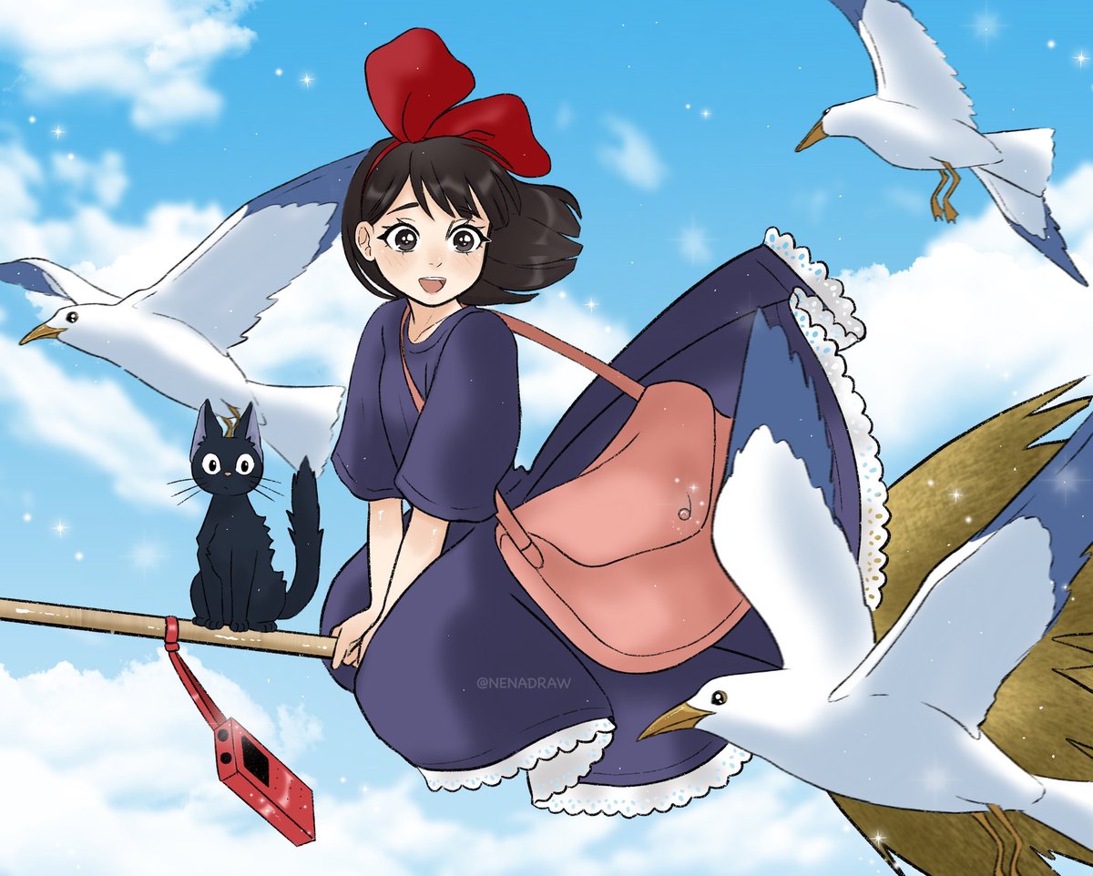 nenadraw's tweet photo. Estoy planeando sacar una serie de ilustraciones del Studio Ghibli, comenzamos con Kiki’s Delivery Service! 
¿Cual queréis que sea el siguiente? 👀✍🏻 
#studioghibli #kikisdeliveryservice #kikisdeliveryservicefanart #fanart #studioghiblifanart #hayaomiyazaki #procreate #digitalart https://t.co/AgaZbzhIQe