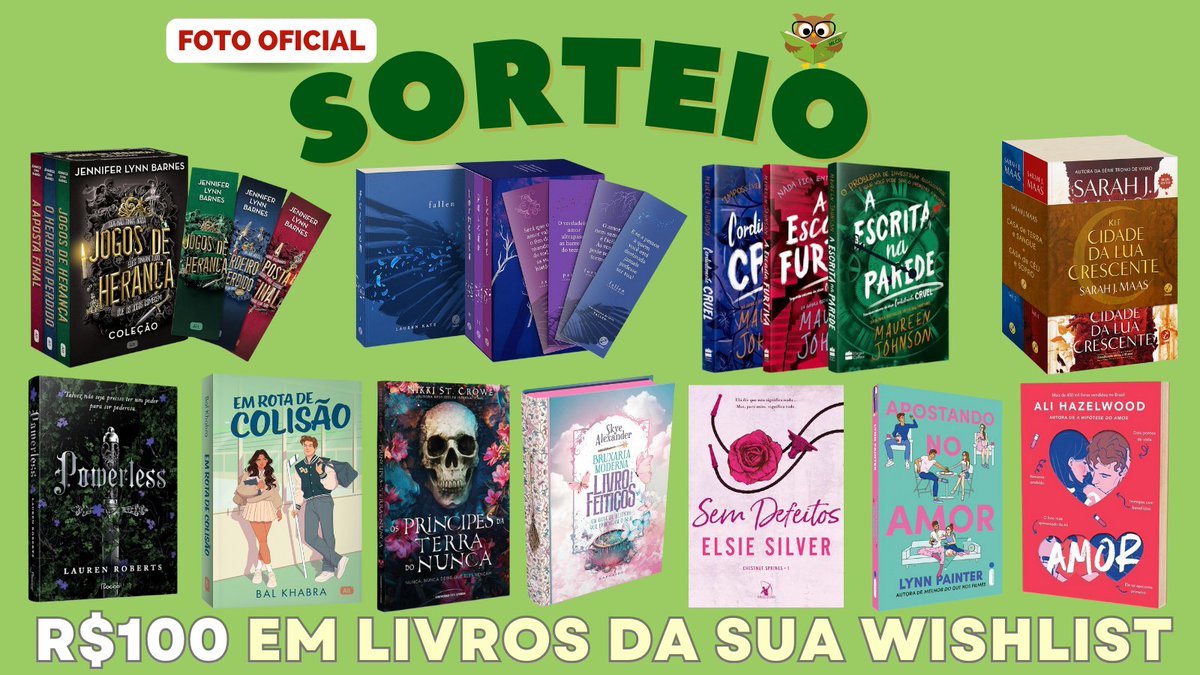 meu_livro_off's tweet photo. NOVO SORTEIO! ⚡️

Valendo R$100 em livros da sua WishList 💚

- Para participar é só dar rt nesse post e no fixado, curtir e comentar a sua wishlist (quantas vezes quiser)
- Seguir @meu_livro_off e @OfertasEmGeral
Estar participando do nosso canal de promoções:
➡️ https://t.co/yGam2QNWNo

🗓️ Resultado 20/07 🍀