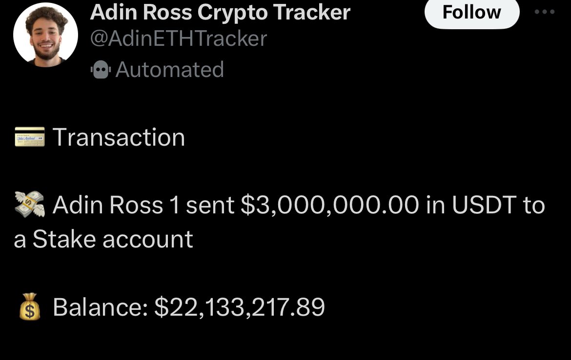 Adin Ross Crypto Tracker
