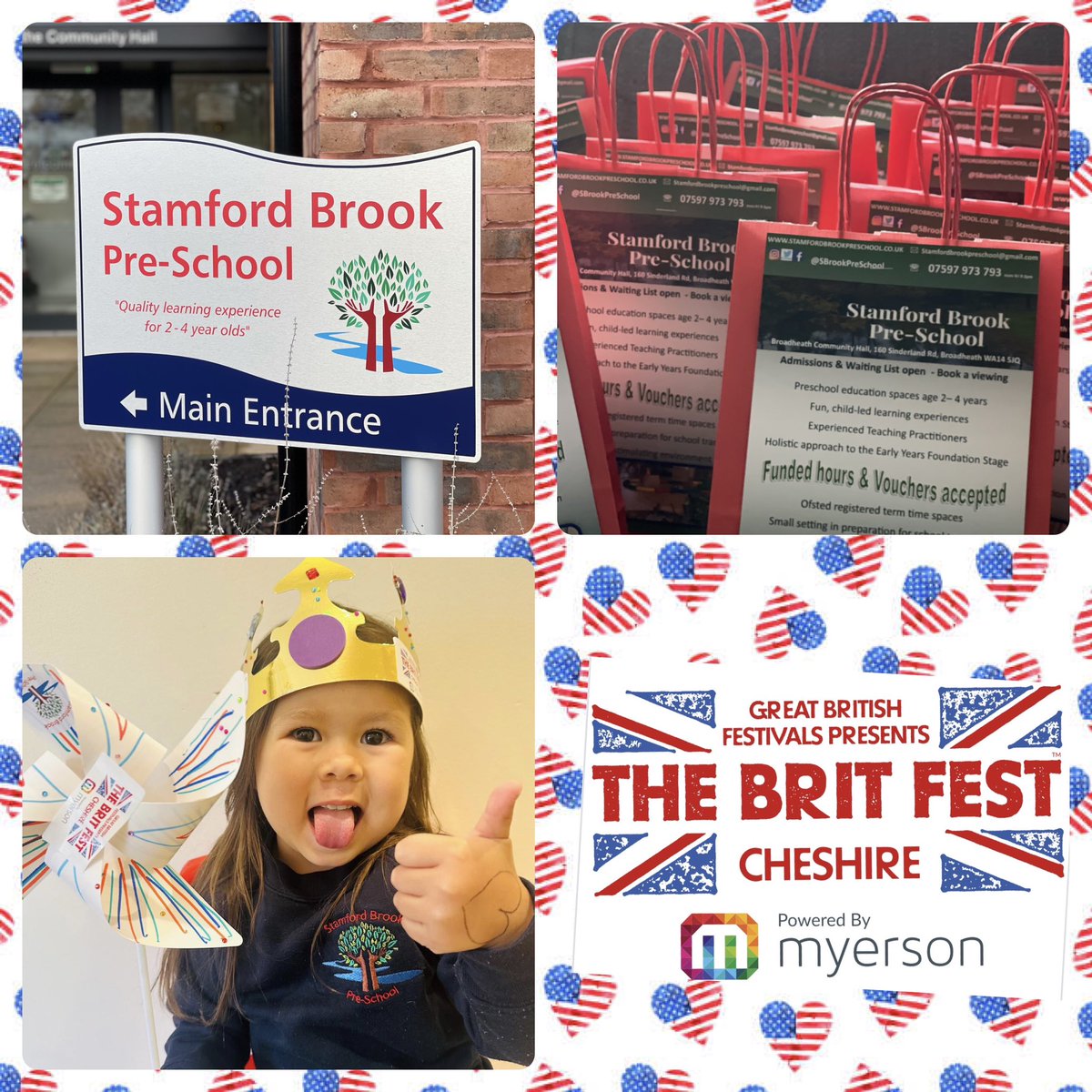 Come and join us at the <a href="/TheBritFestUK/">The Brit Fest</a>  this weekend. <a href="/SBrookPreSchool/">StamfordBrookPreSchool</a> will be in the #MindfulMeadow making crafts for children to enjoy!