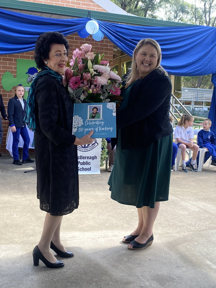 Congratulations to Castlereagh PS teacher, Dale McFadden, who  celebrated 50 years of service to students in NSW. Awesome!