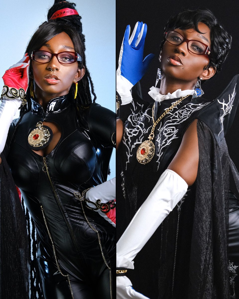 JaharaJayde's tweet image. My Bayonetta 1 &amp;amp; 2 cosplays 🖤