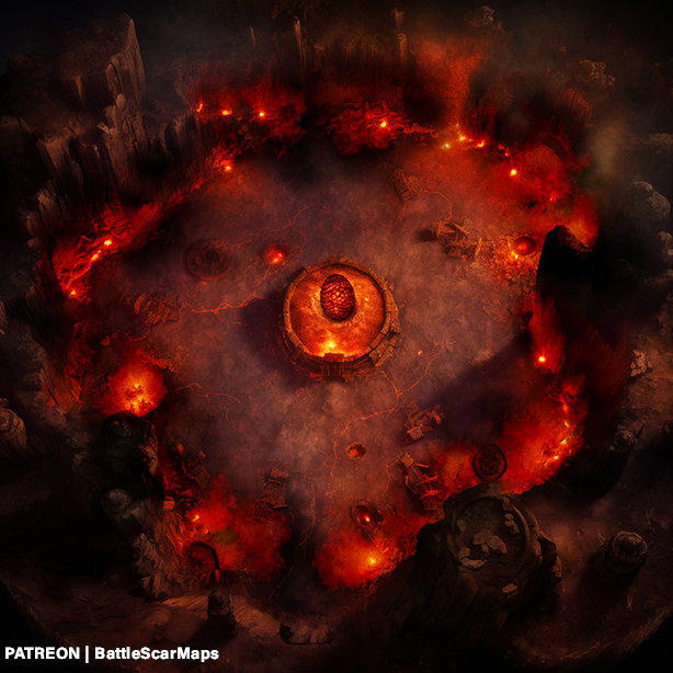 BattleScarMaps's tweet photo. Dragon eggs are not a hunt to take lightly. Download this battle map now at https://t.co/mgS8bRoyW4

#Dnd #5e #dungeonsanddragons #tabletop #battlemap #dndbeyond #roll20 #fantasygrounds #map #digitalmap #patreon #dungeon #dragon #egg #hell #nest https://t.co/qyy0xZJLrE