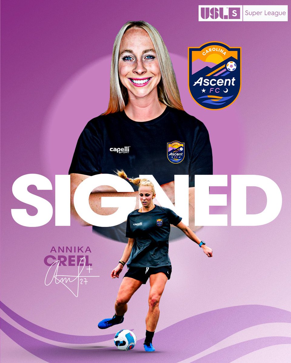 carolinaascent's tweet image. NWSL Veteran and USL W League National Champion joins the climb! Welcome, Annika! 🌅

Link below to read the full announcement. 
📰: bit.ly/45Sw2o0