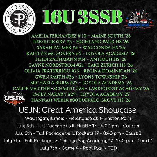 MichaelaBurm's tweet photo. Come check out our team this weekend for our first tournament in July! So excited to be back! @CoachDSells @FullPackageGrls @LAGirlsHoops https://t.co/KQ9uskvJVR