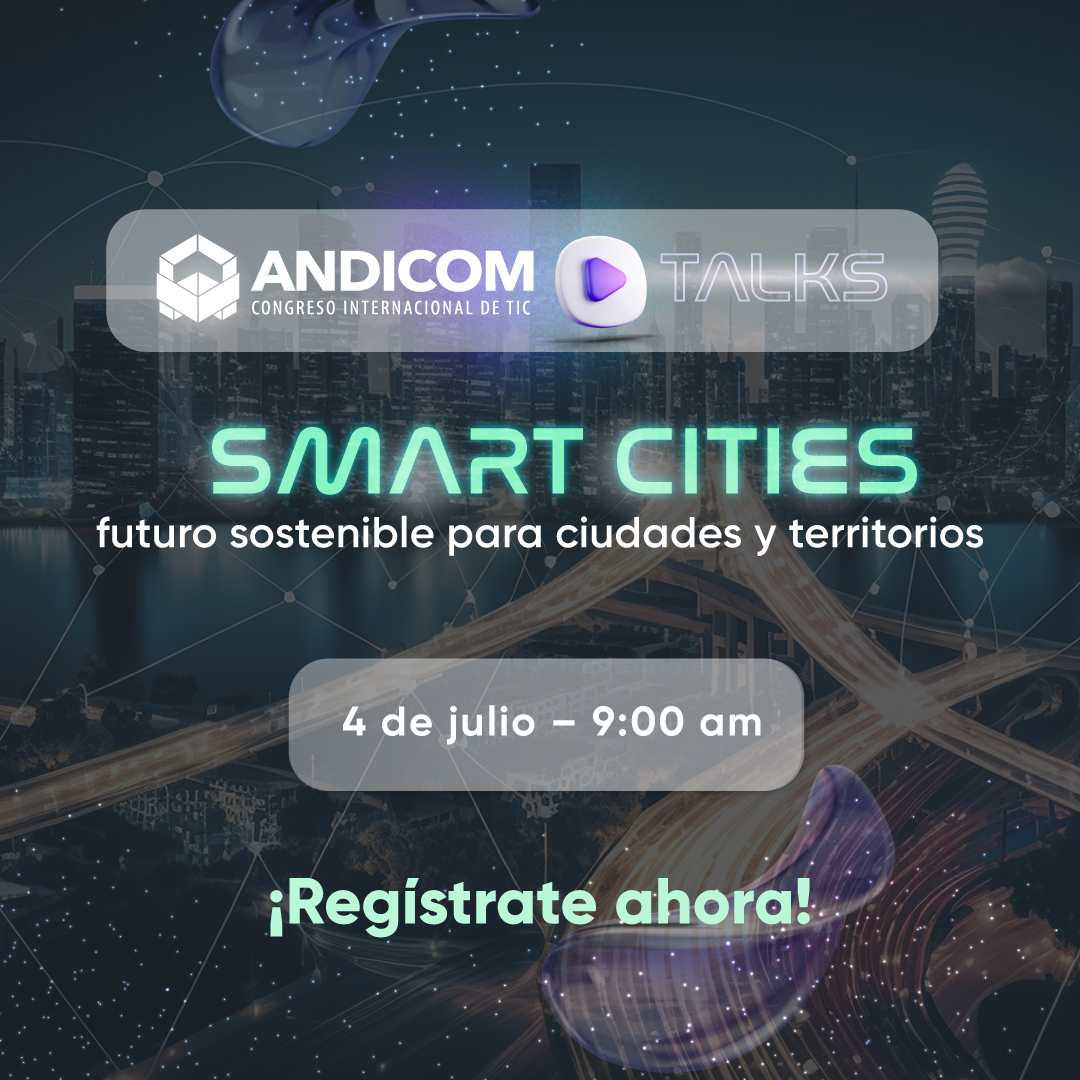 ANDICOM's tweet photo. Explora las #CiudadesInteligentes, las novedades de #ANDICOM2024 y participa por entradas de cortesía ¡Haz parte de #ANDICOMTalks!
✍ Regístrate aquí: https://t.co/k9FqX1rDjC
Únete a nuestra segunda entrega:
Smart Cities, futuro sostenible para ciudades y territorios
En este espacio exploraremos el impacto de las ciudades inteligentes de cara al futuro, profundizando en la innovación urbana, la gobernanza y la aplicación de TIC para una mejor calidad de vida Además, al final de la transmisión tendremos una primicia para ti ¡Conéctate y espérala!
📅 Fecha: 4 de julio
🕘 Hora: 9:00 am
✍ Regístrate aquí: https://t.co/k9FqX1rDjC