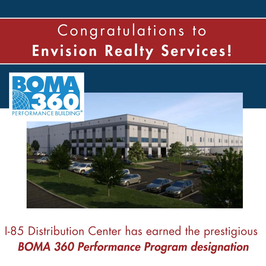 Congratulations to Envision Realty Services for earning the BOMA 360 Performance Program designation!