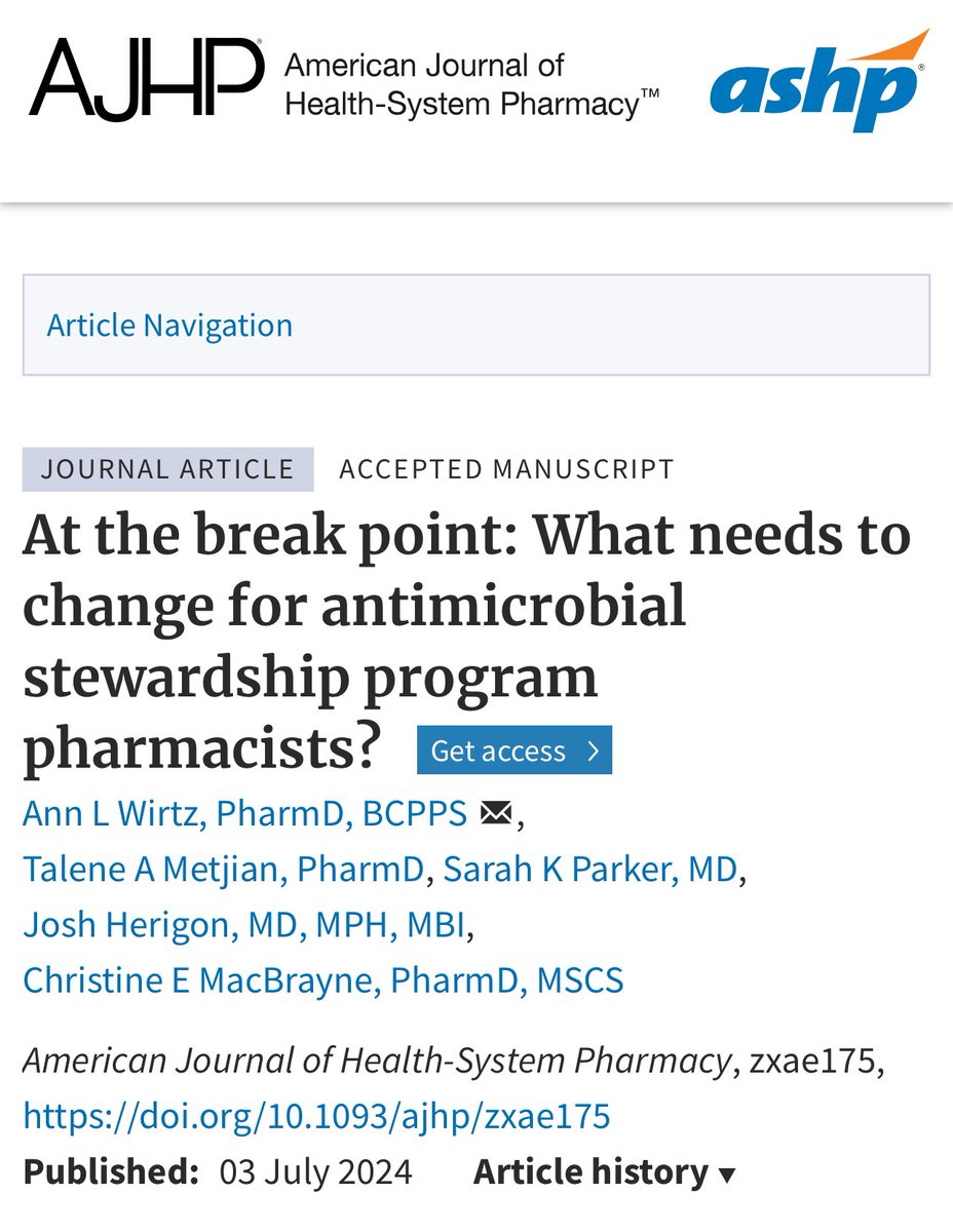 Typical <a href="/AJHPOfficial/">AJHP</a> pay wall 😞 

Interesting there are MD authors. 

So what needs to change that we have to pay $55 to know about? 🫠

academic.oup.com/ajhp/advance-a…