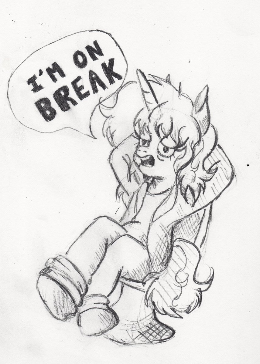 nedemai's tweet photo. NATG Day 30; Draw a pony graduating / Draw a pony reaching the end of the line https://t.co/jcQImP6Vj2