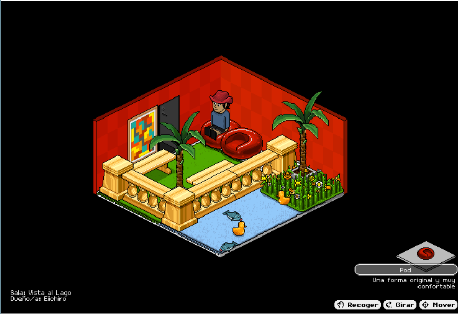 Pasen por el lago <3 intercambiamos regalo? #Habbo  #HabboHotelOrigins