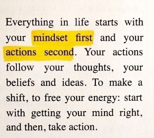 This💯💯

With the wrong mindset, everything else falls apart.