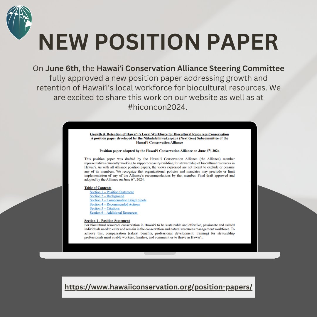 Hawai'i Conservation Alliance & Foundation tweet media