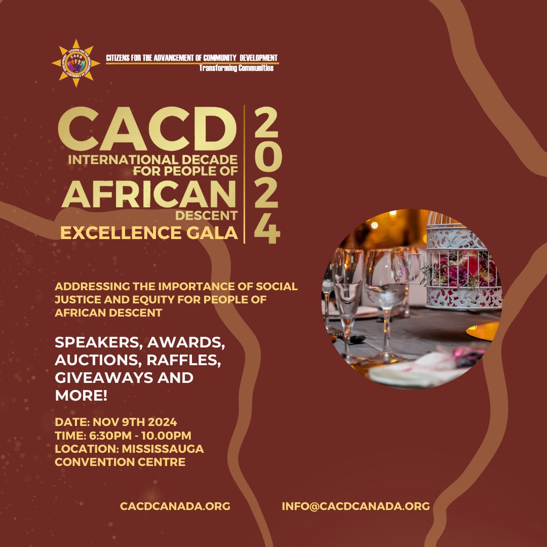 Calling all past CACD participants! ✨🌟
Join us for the CACD IDPAD Excellence Gala. Emphasizing the theme of social justice and equity, we aim to inspire positive change within our communities.
#CACDGala #IDPAD2024 #CelebrateCulture #BlackExcellence #CommunityEmpowerment