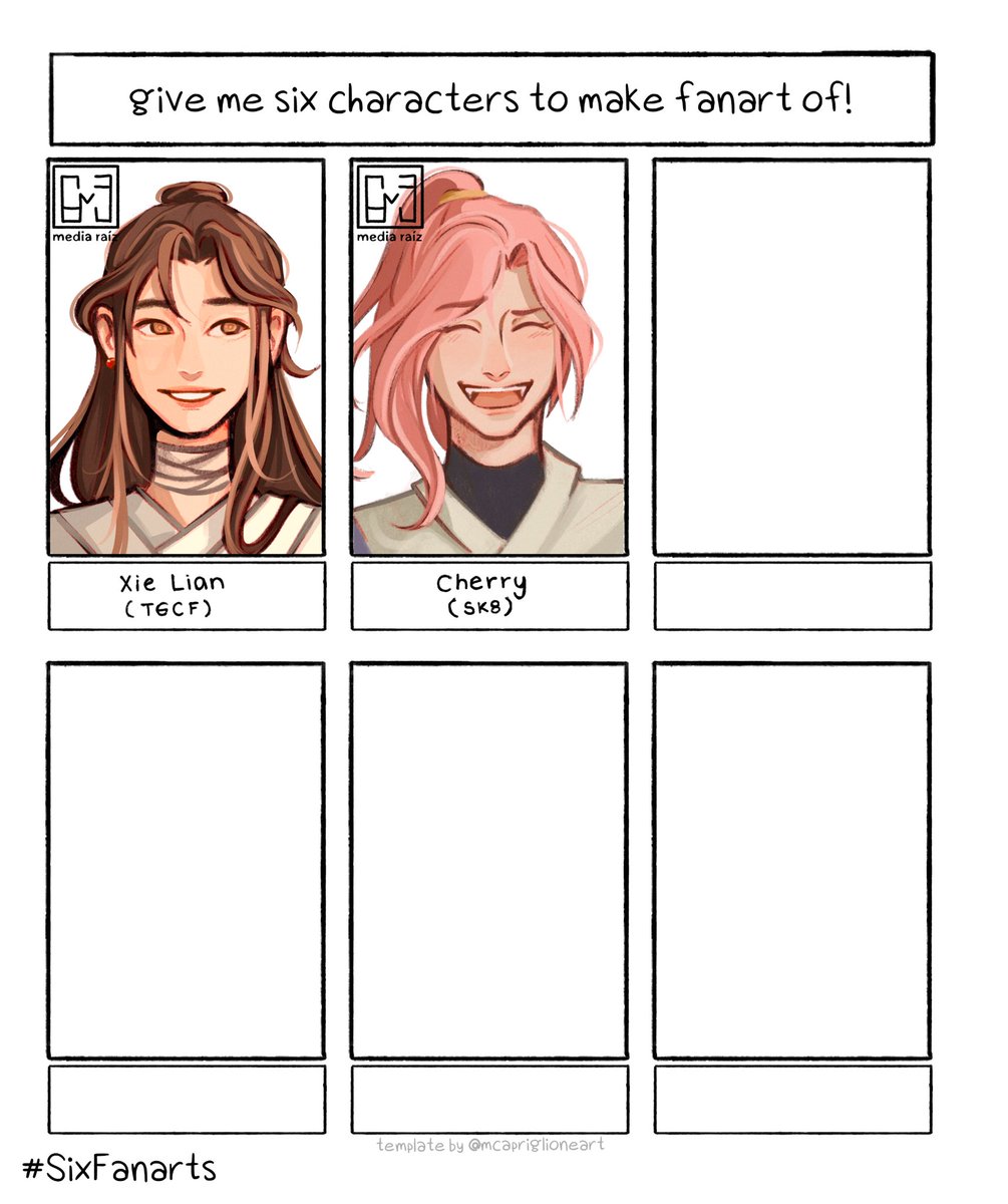 mediaraiz's tweet image. realized I can do this with my new comms 🌱
#SixFanarts