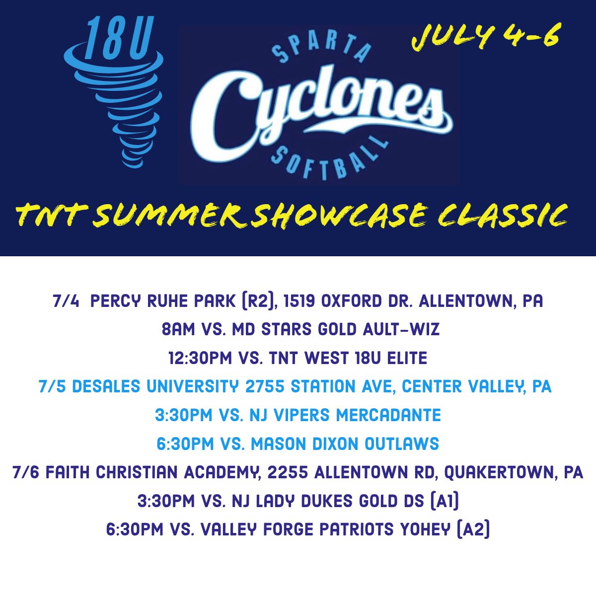 CyclonesNj's tweet photo. 18U Cyclones will be the TNT Summer Showcase this weekend! https://t.co/TMK8V2gruc