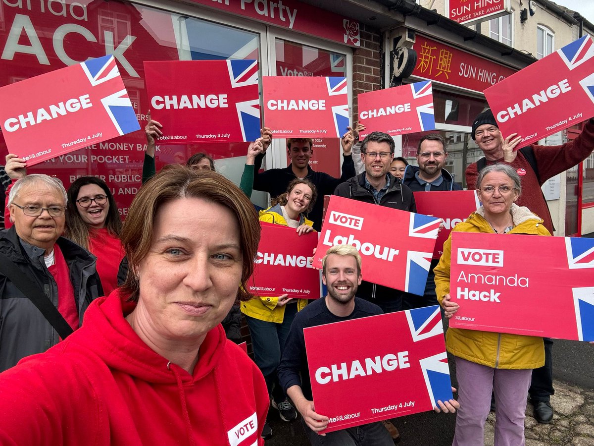 Hack4Labour's tweet photo. Tomorrow is polling day.

Every vote will count. 

Labour is the only party in North West Leicestershire that can beat the Conservatives and offers real change.  

Change will only happen if you vote for it.

#itstimeforchange
#NorthWestLeicestershire https://t.co/N5mKv3X38G