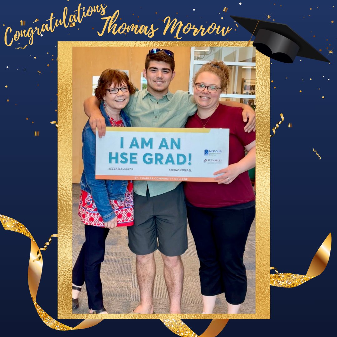 Very special congratulations to Thomas Morrow, grandson of Patty Boxdorfer, our AEL Program Coordinator! Thomas passed his last <a href="/HISET/">hiset</a> exam last week, and we are all so proud of him! Celebrate big, Thomas!! <a href="/MAACCE_MO/">Missouri Assoc for Adult, Continuing & Comm Ed</a>
