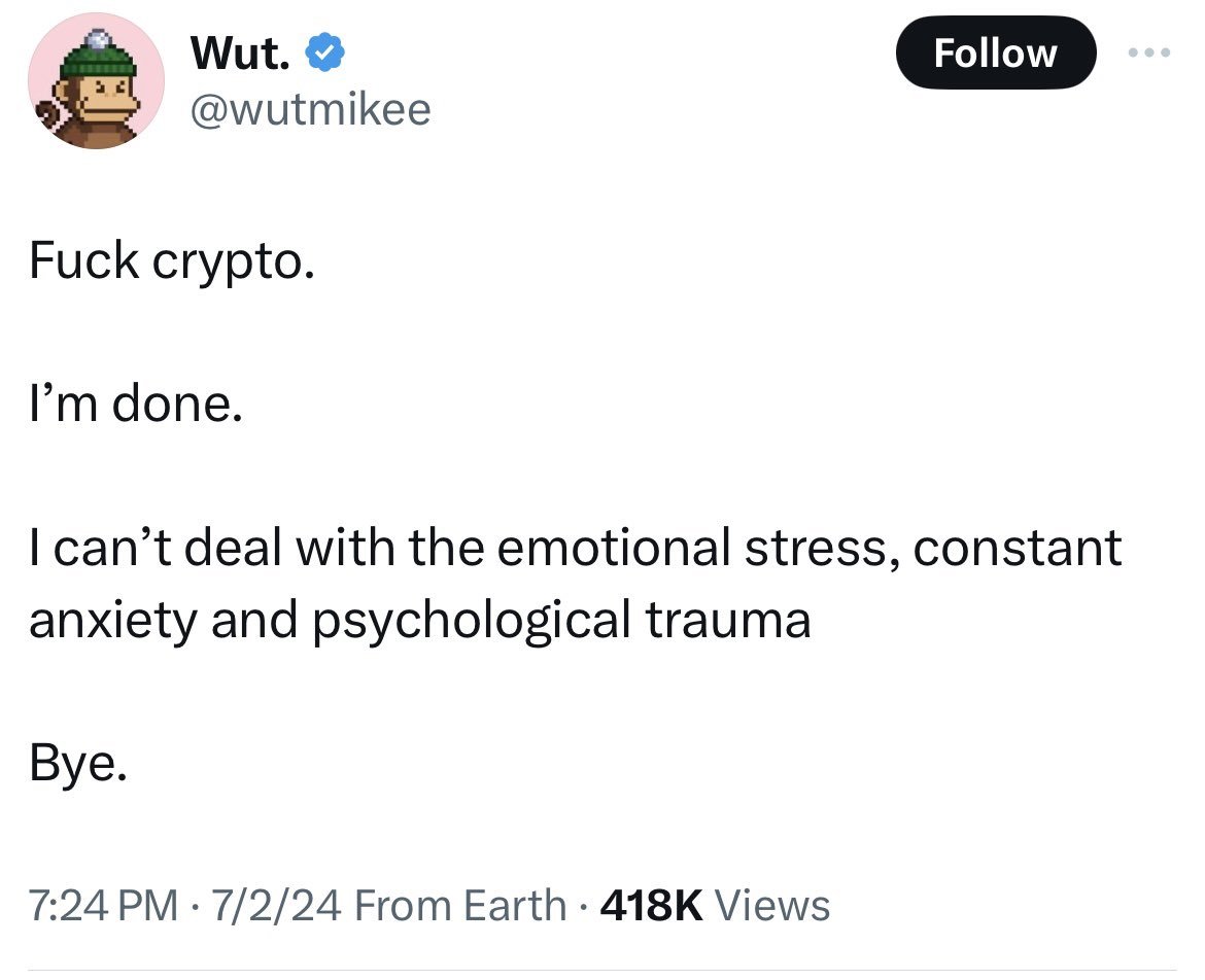 It is so much easier when you just BUY #Bitcoin Throw it into Cold Storage,  and then forget about it