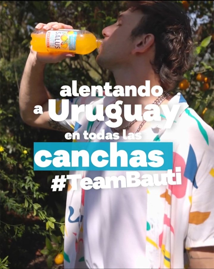 Claro2170's tweet photo. Posteo de la marca uruguaya Salus (para la que hizo una publicidad) alentando a Bauti de #GranHermano
Bautista al 9009 🇦🇷
Voto Bautista al 7020 🇺🇾#TeamBauti https://t.co/IbQ1Gri8Gg