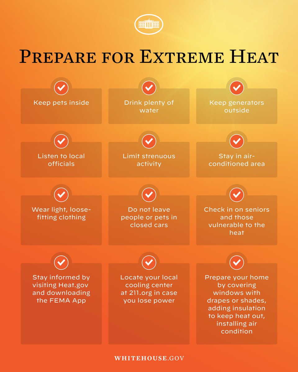 VP46Archive's tweet image. As we continue to tackle the climate crisis, we must prepare for extreme weather and keep our communities safe.

Visit Ready.gov for more resources.