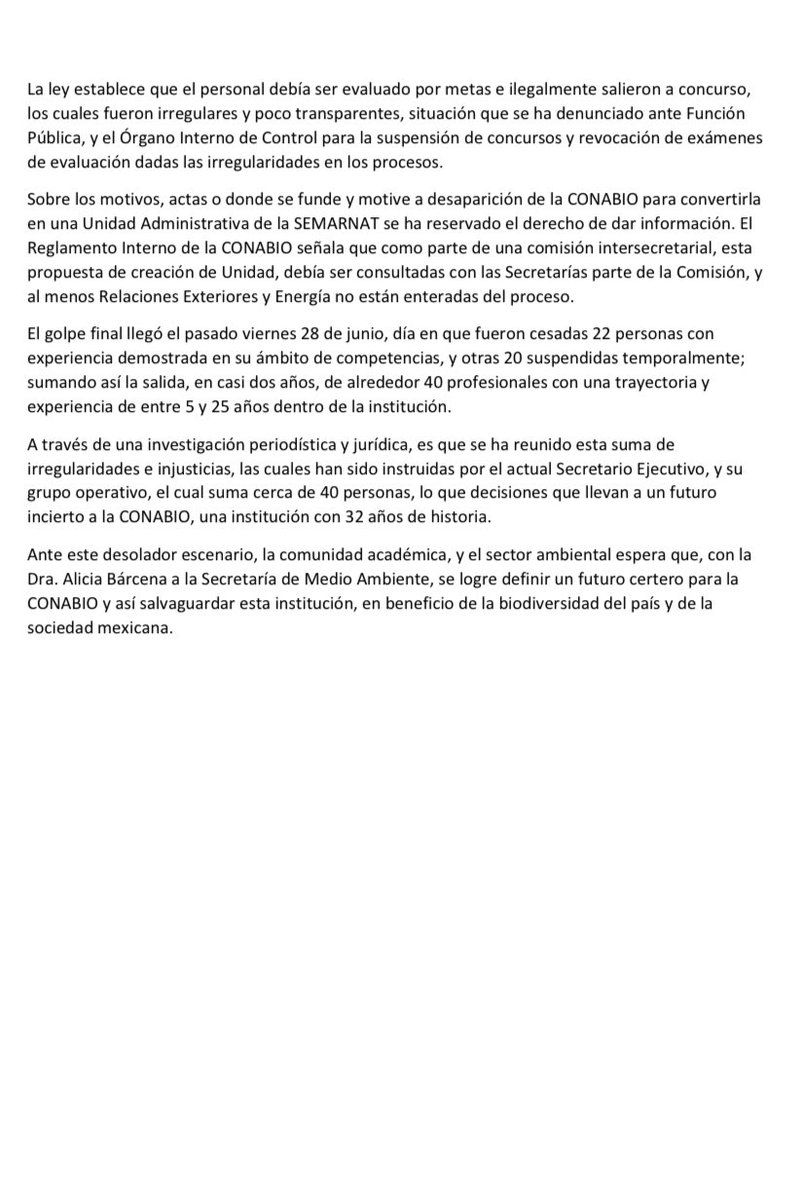 El pasado 30 de junio fue mi último día en la <a href="/CONABIO/">CONABIO</a> como Subdirectora de Promoción. Fueron 14 años de pertenecer a la increíble área de comunicación, la cual ha sido fracturada como muchas otras y debilitando a esta gran institución. Aquí la historia: