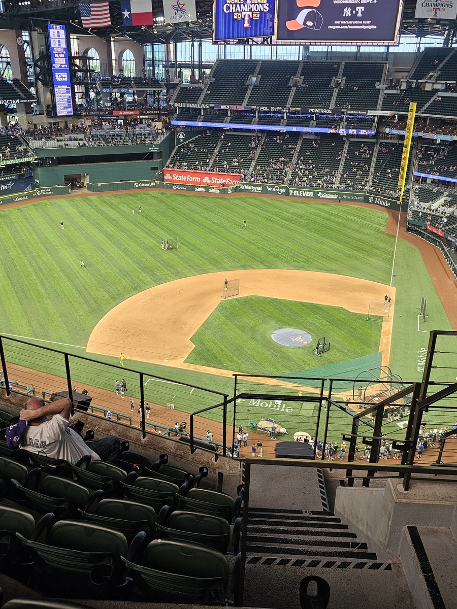 CoachMapes's tweet photo. @DonOrsillo my seats aren't as good today. My offer to trade for an inning is still in play. Or at least wave to your left or take a pic with me and my fam after. Tell Mudd we said hey!
 Go @Padres ! https://t.co/XPrpkvNVOf