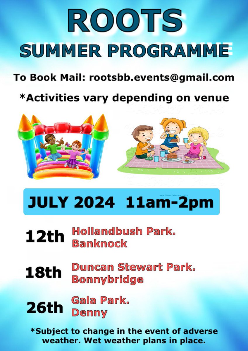 Our summer club is back!Registration open Thursday 4th July. Thanks to amazing donation from a donator and fundraising by the team, all three will be free and fully funded by ROOTS. Feeling #BlessedAndGrateful for the #CommunitySupport 🫶👏👏