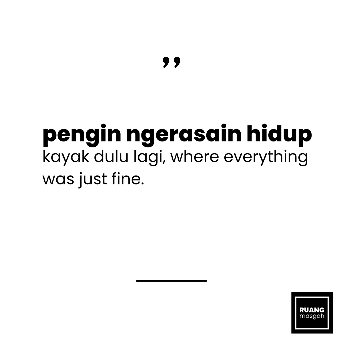 masgah_'s tweet photo. Pengin ngerasain hidup kayak dulu lagi. https://t.co/Lnn3I8MuuG