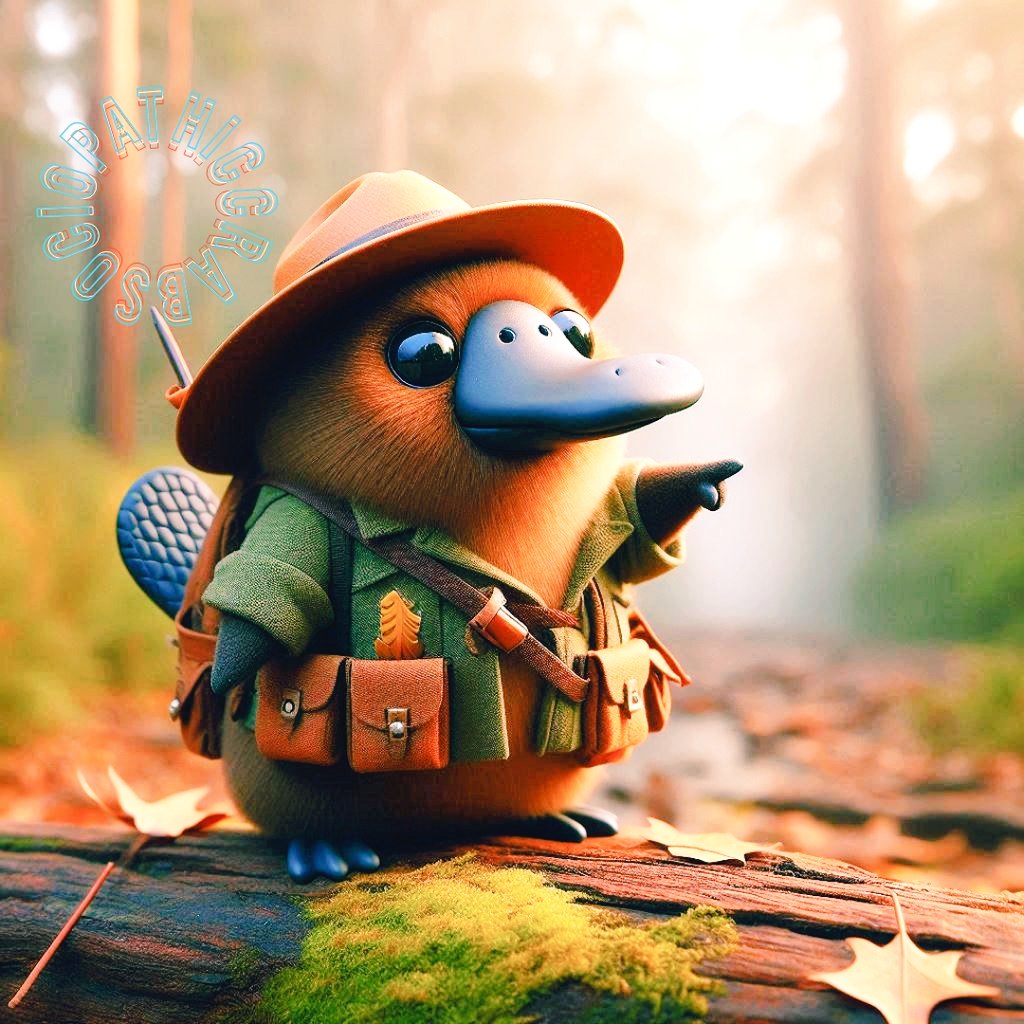SociopathicCrab's tweet photo. Meet Puddle the Platypus Ranger! This little guy will lead you through the forest, showing you all its hidden wonders. Trust Puddle for a fun and safe adventure! 🦀 
#wednesdaythought
#WednesdayMotivation
#PlatypusRanger #ForestAdventure #NatureGuide https://t.co/k8JhSGM4bn