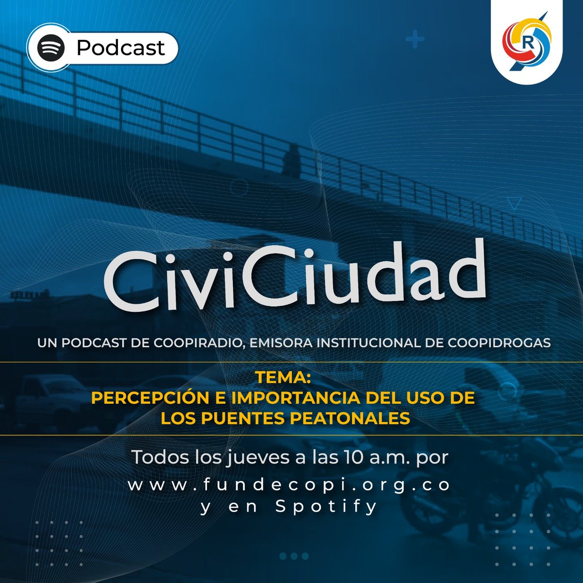 ▶️ #Podcast 🔊 Generamos un nuevo espacio educativo y pedagógico desde #CoopiRadio donde se abordan temáticas de interés y problemáticas diarias con el fin de crear consciencia para recuperar las buenas prácticas ciudadanas ✅

🎙️ No te lo pierdas en nuestro canal de Spotify 🤩