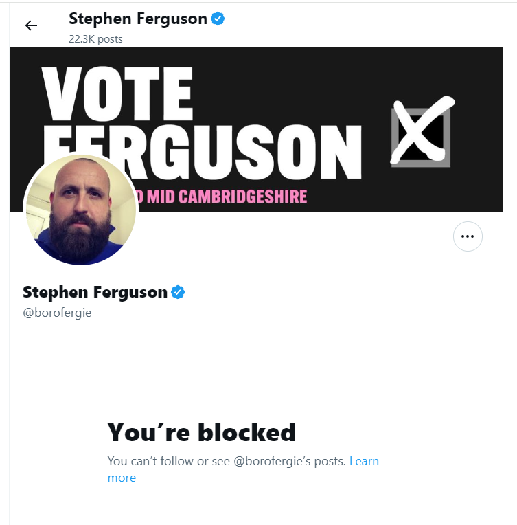 Ganesh Sittampalam @ganesh@functional.cafe (@eleganesh) on Twitter photo Was it Jonathan Djanogly that started the trend of St Neots politicians blocking people that disagree with them online? I see <a href="/borofergie/">Stephen Ferguson</a> is following in his footsteps :-) Was it Jonathan Djanogly that started the trend of St Neots politicians blocking people that disagree with them online? I see <a href="/borofergie/">Stephen Ferguson</a> is following in his footsteps :-)