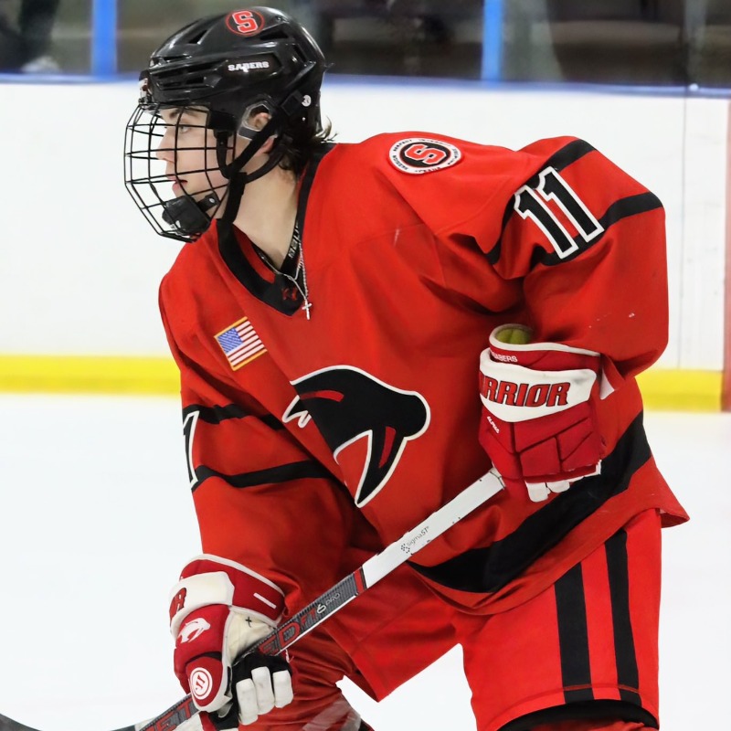 PuckPreps's tweet photo. Cooper Siegert is one of a trio of talented rising Juniors on the @SaberBoysHockey roster and led the team in scoring this past season with 58 points in 27 games. Needless to say he's drawing plenty of interest from schools with St. Cloud and Maine heavily in the mix 👇