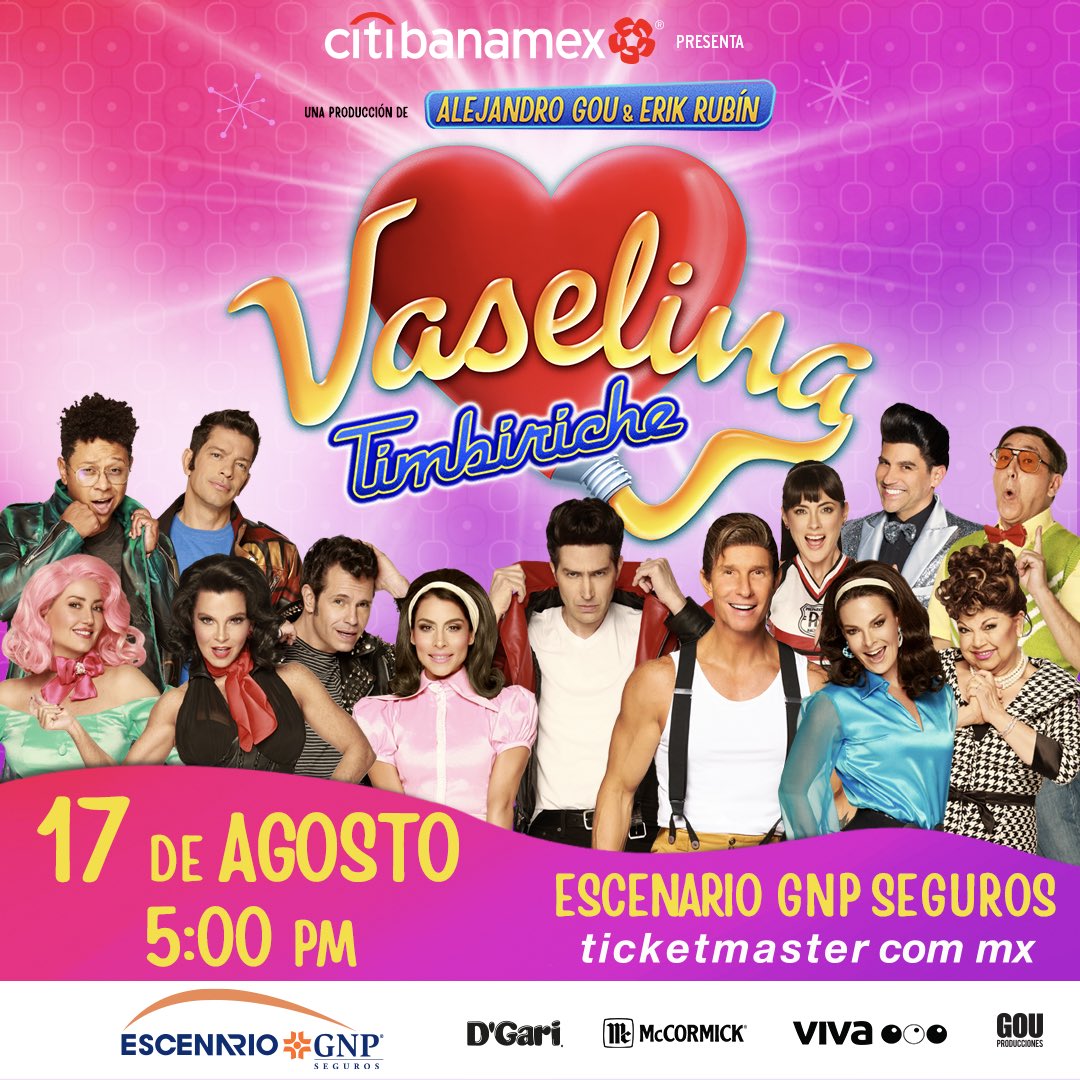 🎶 ¡Monterrey, la gira de Vaselina está aquí! Prepárate para una noche llena de música y nostalgia. 🌟 #VaselinaLaGira #VaselinaEnMTY 

🎟️ bit.ly/VASELINAMTY