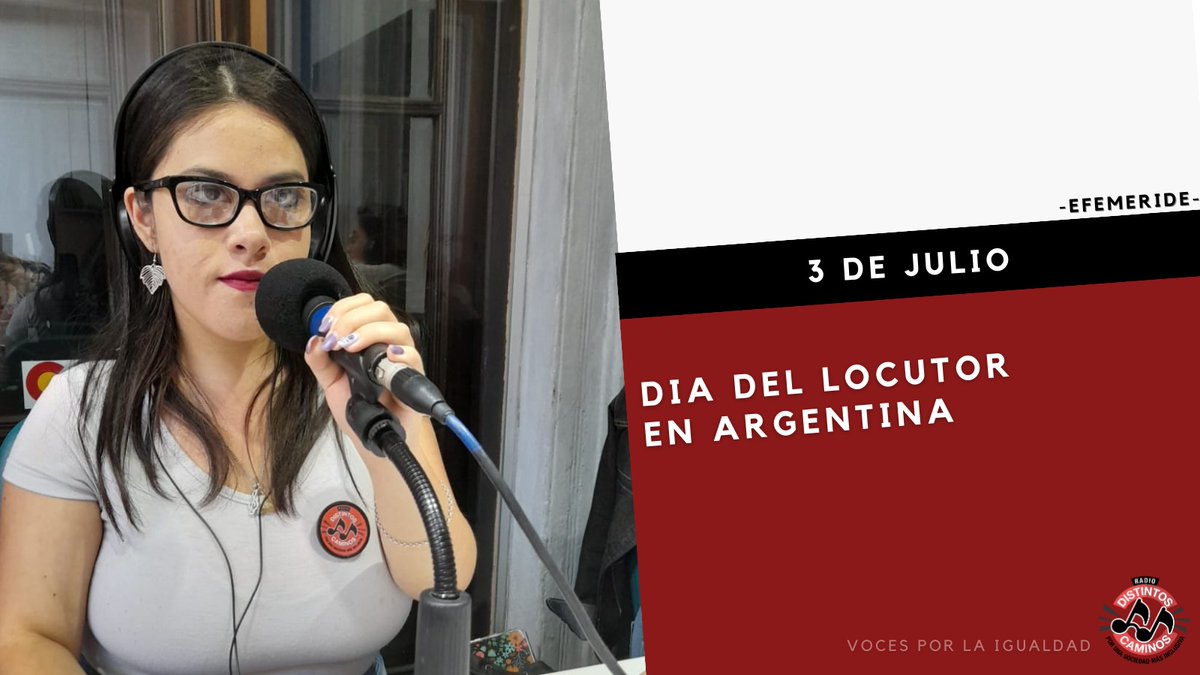 DistintosC's tweet photo. 🗓️3 de Julio dia del locutor.

Hoy se celebra ña importante labor de los profesionales de la locución y la radiodifusión.

Desde muestro equipo saludamos a quienes dan voz a distintos temas relacionados a la discapacidad  contribuyendo, a una convivencia justa e igualitaria. https://t.co/GT0s6fE3rq
