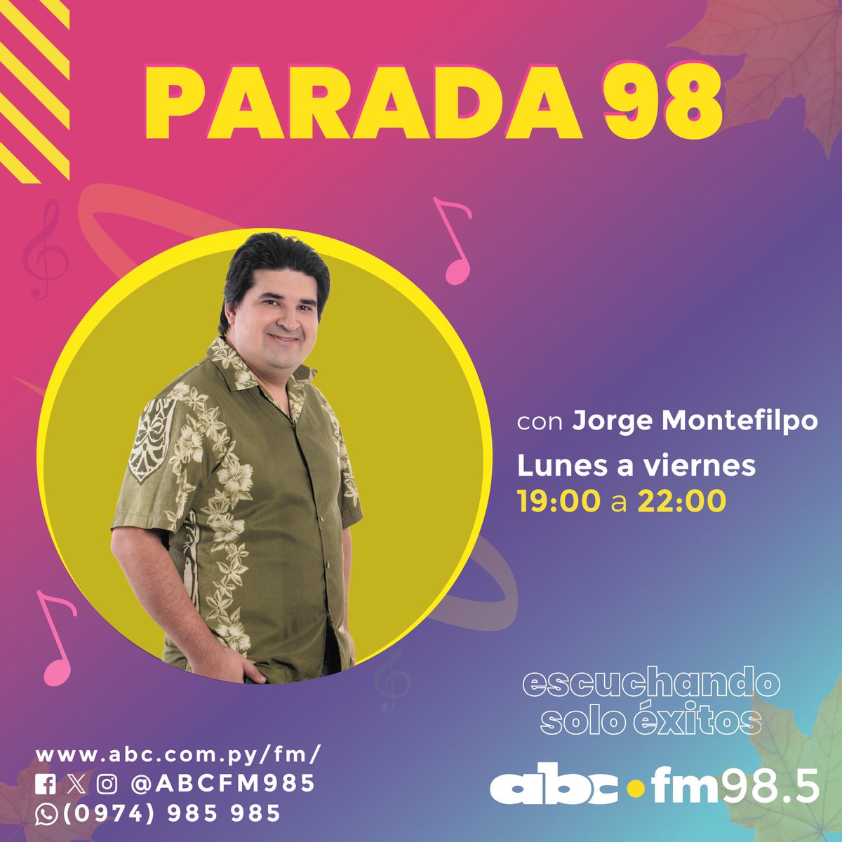 Romance985's tweet photo. ¿Querés escuchar grandes éxitos del rock? 🤘🏻
🔥🎶 ¡Prendete pues a #Parada98 con @jorgemontefilpo por la 98.5FM! 🎧
⌚️Te acompaña hasta las 22:00 con tributo a los grandes artistas 🗓️🎉
📲 Dejanos tu mensaje https://t.co/Cgb1mKZ9fr
98.5FM🎧 Solo Éxitos.
🔗https://t.co/1xieAzYSd5