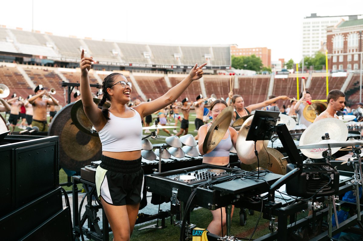 bostoncrusaders's tweet photo. Introducing, DJ Liana! 🎧🎶

This summer, the BACPit brings a new instrument to the field in our 2024 production, "Glitch." Throughout our second movement, front ensemble member Liana Gao utilizes a Roland DJ-202 turntable to scratch, glitch, and manipulate electronic samples. https://t.co/LVAaHGloOD